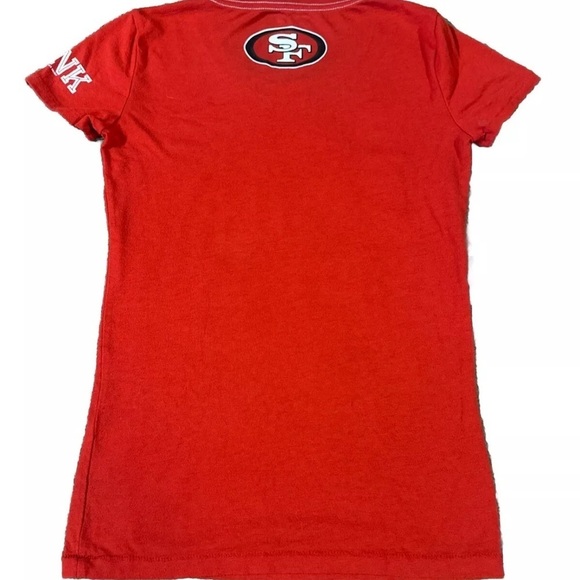 Victoria Secret Pink 5th & Ocean Red San Francisco I ❤️ 49ers 🏈 Small Shirt NFL - Picture 3 of 4
